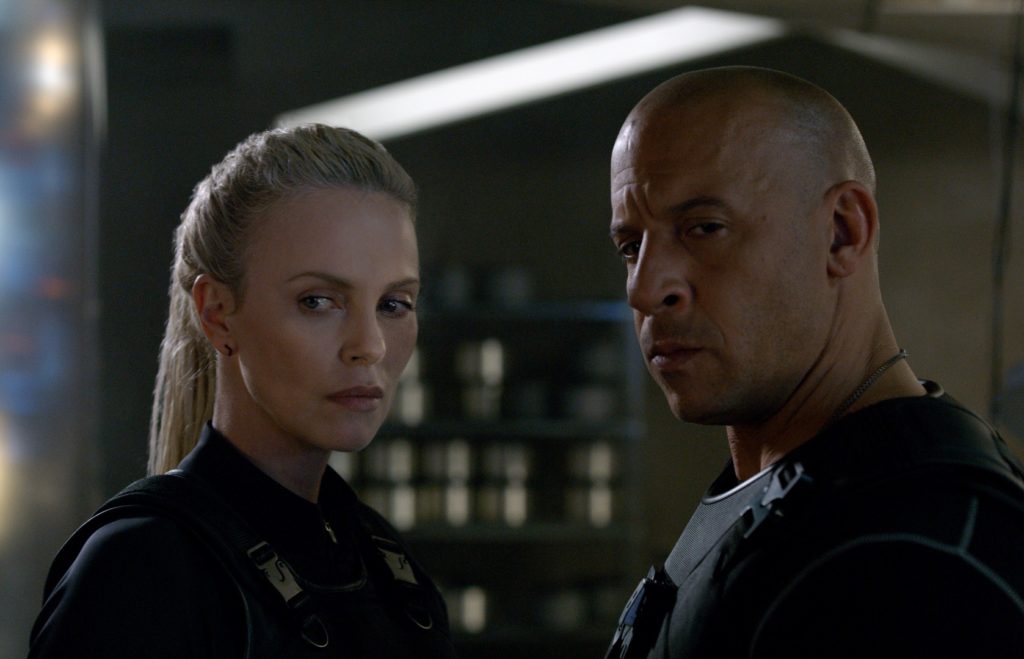 Charlize Theron joue Cipher face à Vin Diesel dans Fast and Furious 8